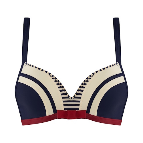 Marlies Dekkers Swimwear Starboard navy/red push up bikini bra Marlies Dekkers Swimwear Starboard navy/red push up bikini bra