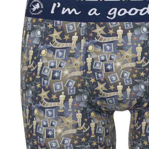 A Fish Named Fred Oscar navy/print boxer short A Fish Named Fred Oscar navy/print boxer short