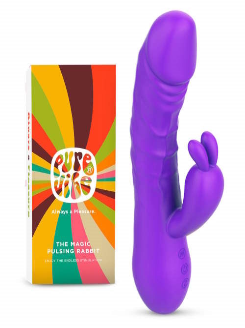 PureVibe Magic Pulsing purple rabbit vibrator
