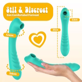 PureVibe Vibrating Air-Pulse Massager green clitoris vibrator