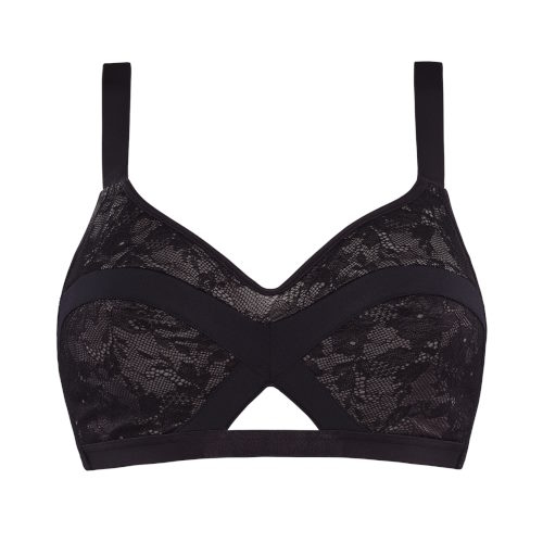 Marlies Dekkers Wing Power grey/black wireless bra Marlies Dekkers Wing Power grey/black wireless bra