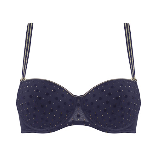 Marlies Dekkers Petit Point navy blue padded bra Marlies Dekkers Petit Point navy blue padded bra