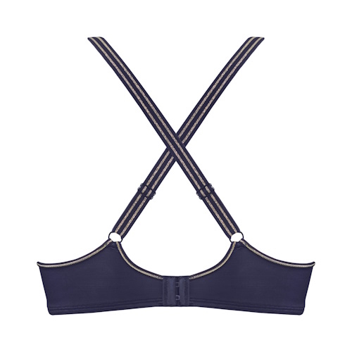 Marlies Dekkers Petit Point navy blue padded bra Marlies Dekkers Petit Point navy blue padded bra