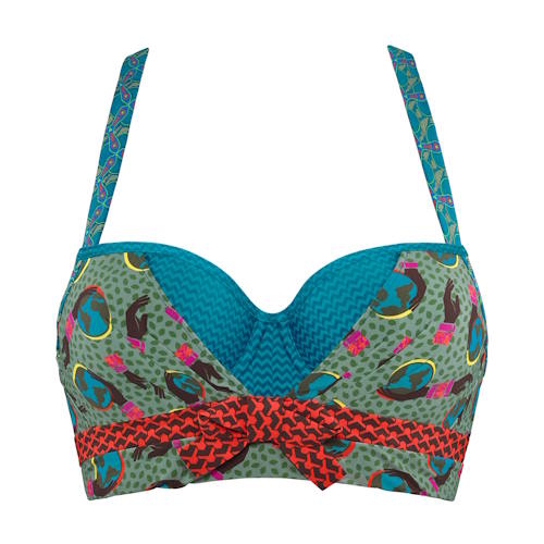 Marlies Dekkers Gaia blue/print padded bra Marlies Dekkers Gaia blue/print padded bra