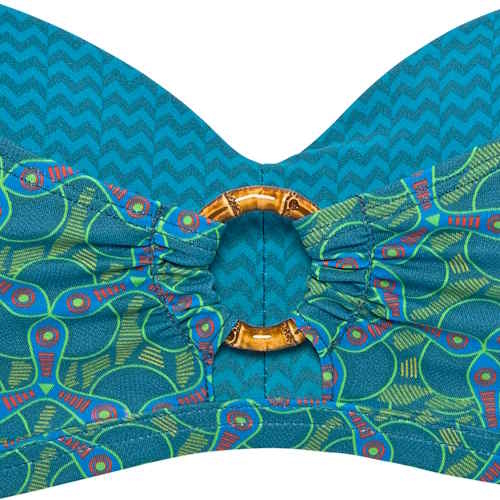 Marlies Dekkers Swimwear Oceana blue/green padded bikini bra Marlies Dekkers Swimwear Oceana blue/green padded bikini bra