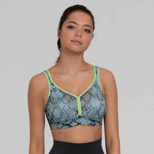 Anita Active Air Control Delta Trail grey/print sport bra Anita Active Air Control Delta Trail grey/print sport bra