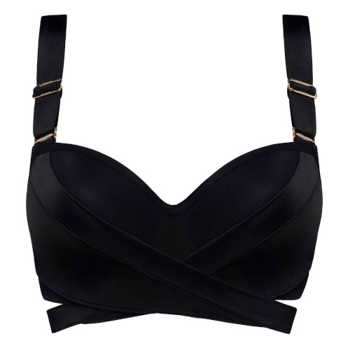 Marlies Dekkers Swimwear Cache Coeur black padded bikini bra Marlies Dekkers Swimwear Cache Coeur black padded bikini bra