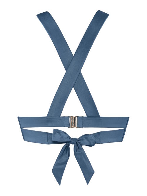 Marlies Dekkers Swimwear Cache Coeur jeans blue padded bikini bra Marlies Dekkers Swimwear Cache Coeur jeans blue padded bikini bra