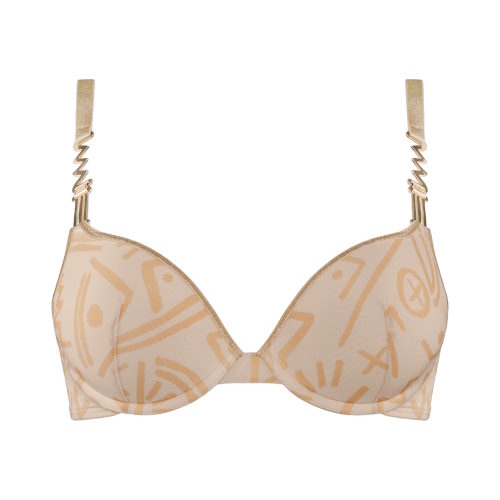 Marlies Dekkers Golden Caro ivory/print push up bra Marlies Dekkers Golden Caro ivory/print push up bra
