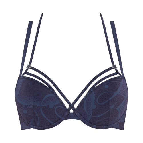 Marlies Dekkers Super Nova navy/print padded bra Marlies Dekkers Super Nova navy/print padded bra