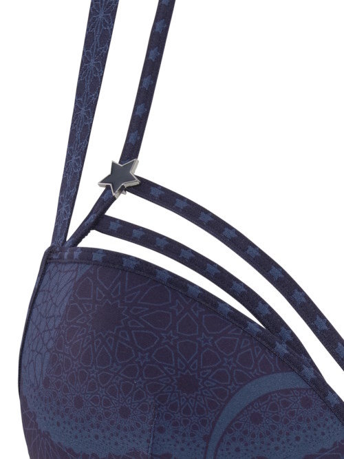 Marlies Dekkers Super Nova navy/print padded bra Marlies Dekkers Super Nova navy/print padded bra
