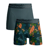 Muchachomalo Crow green/print modal boxershort