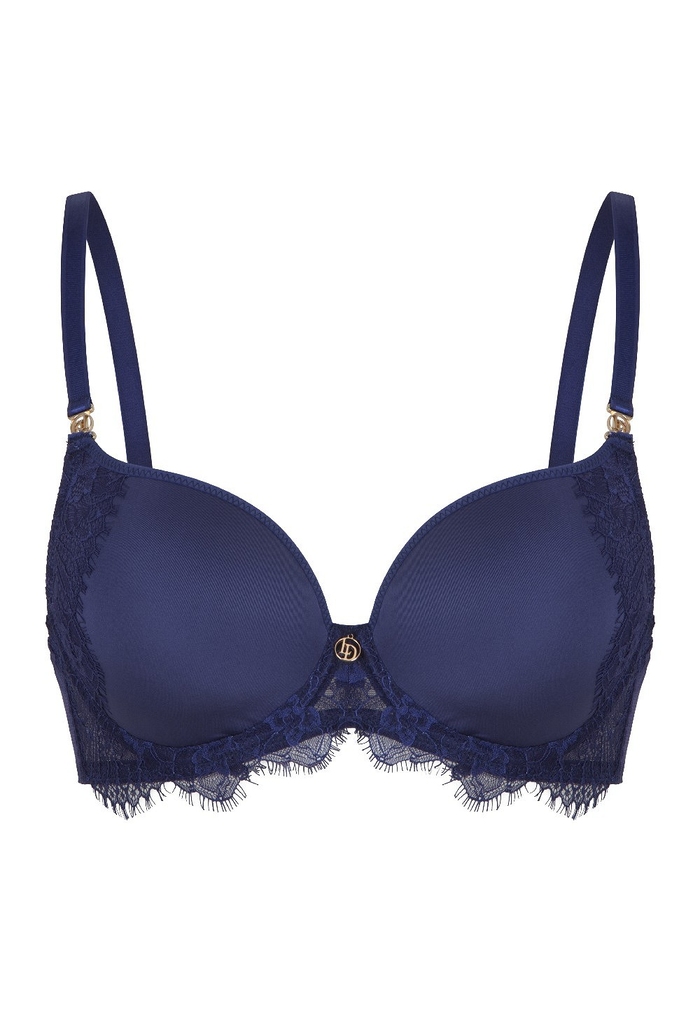 LingaDore  Blue Ribbon navy blue padded bra LingaDore  Blue Ribbon navy blue padded bra