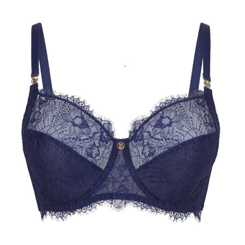 LingaDore  Blue Ribbon navy blue non-padded bra LingaDore  Blue Ribbon navy blue non-padded bra