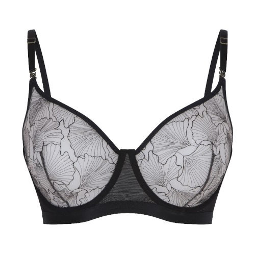 LingaDore Black Flower black non-padded bra LingaDore Black Flower black non-padded bra