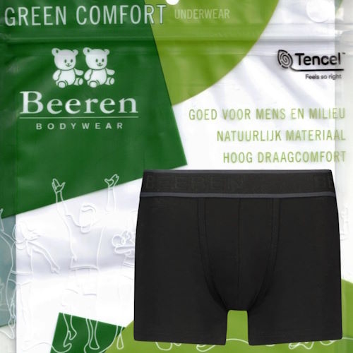 Beeren Underwear Green Comfort black boxer short Beeren Underwear Green Comfort black boxer short