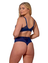 After Eden D-Cup & Up BO navy blue thong