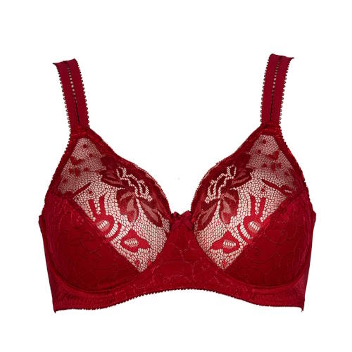 Elbrina Johanna dark red non-padded bra Elbrina Johanna dark red non-padded bra