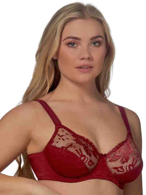 Elbrina Johanna dark red non-padded bra Elbrina Johanna dark red non-padded bra