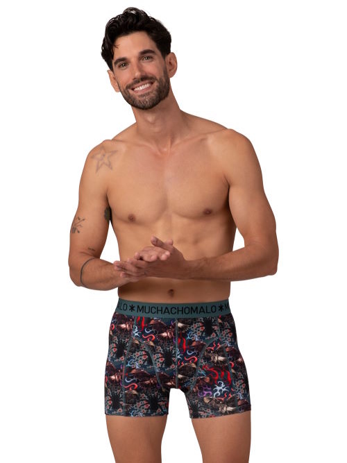 Muchachomalo Raptor green/print boxer short Muchachomalo Raptor green/print boxer short