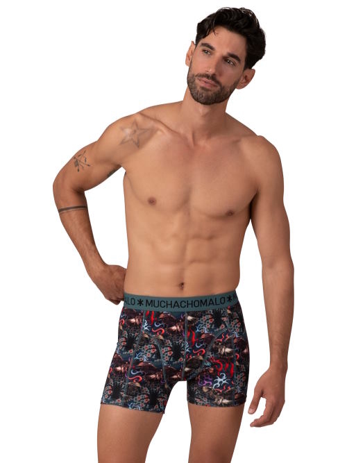 Muchachomalo Raptor green/print boxer short Muchachomalo Raptor green/print boxer short