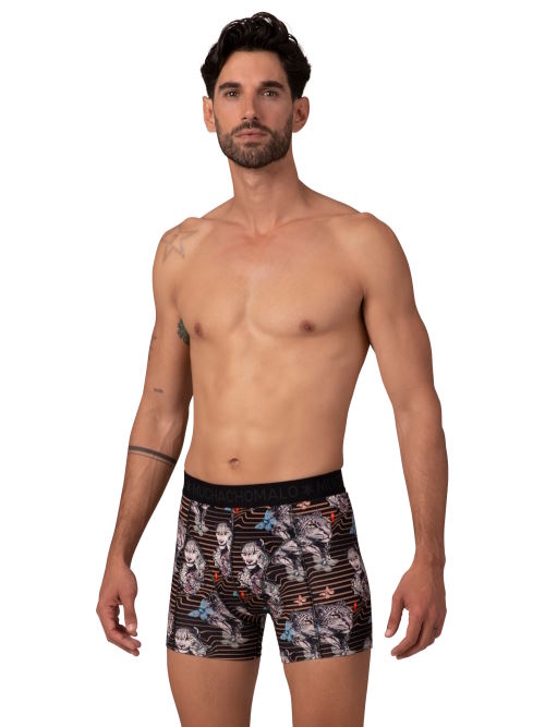 Muchachomalo Leopard black/print boxer short Muchachomalo Leopard black/print boxer short