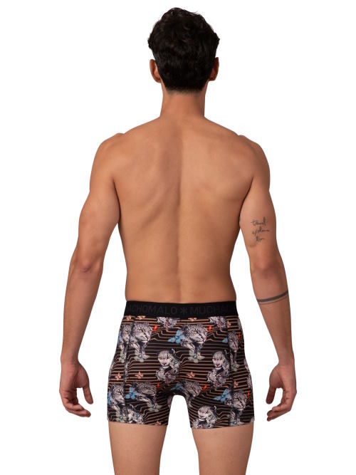 Muchachomalo Leopard black/print boxer short Muchachomalo Leopard black/print boxer short