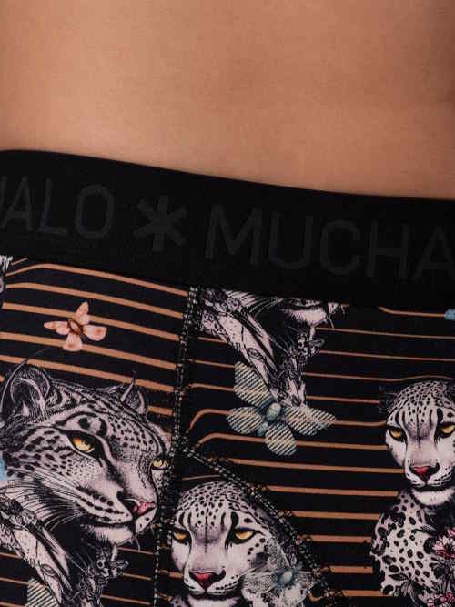 Muchachomalo Leopard black/print boxer short Muchachomalo Leopard black/print boxer short