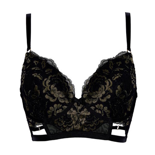 After Eden D-Cup & Up Tilde black/gold padded bra After Eden D-Cup & Up Tilde black/gold padded bra