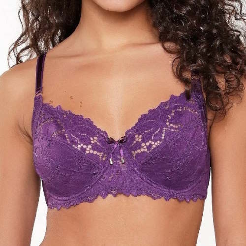 LingaDore Majesty purple purple soft-cup bra