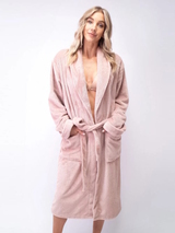 LingaDore Night Basic blush bathrobe