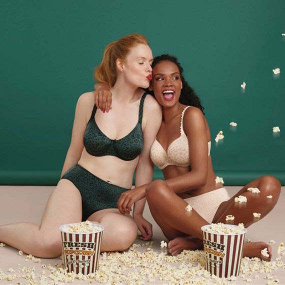 Rosa Faia Joy green/print non-padded bra Rosa Faia Joy green/print non-padded bra