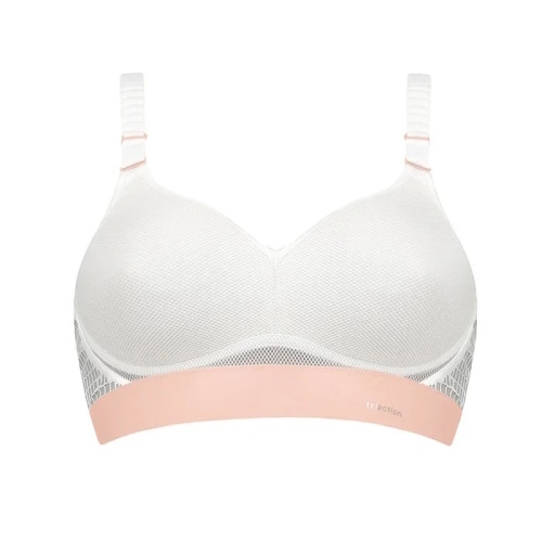 Triumph Triaction Workout white/pink sport bra Triumph Triaction Workout white/pink sport bra