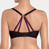 Triumph Free Motion black/purple sport bra