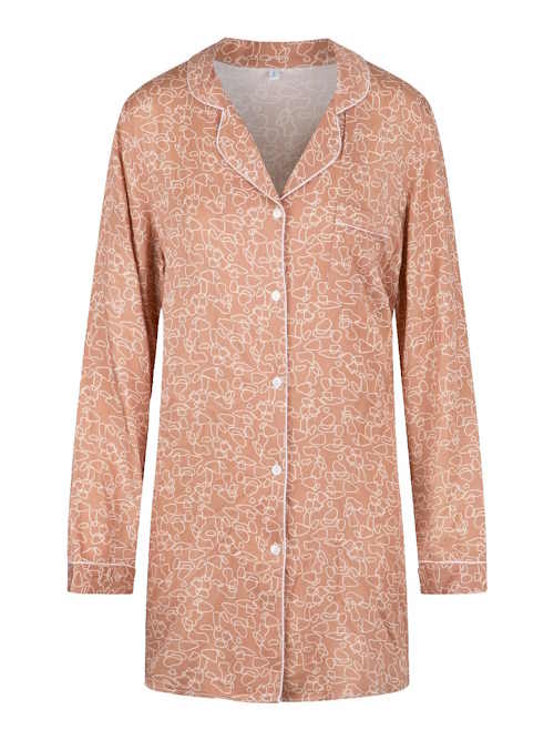 LingaDore Night  Bisque Autumn brown/print nightdress LingaDore Night  Bisque Autumn brown/print nightdress