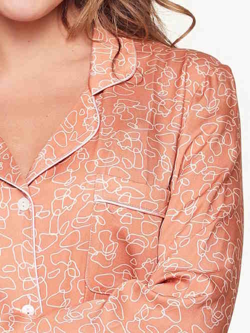 LingaDore Night  Bisque Autumn brown/print nightdress LingaDore Night  Bisque Autumn brown/print nightdress