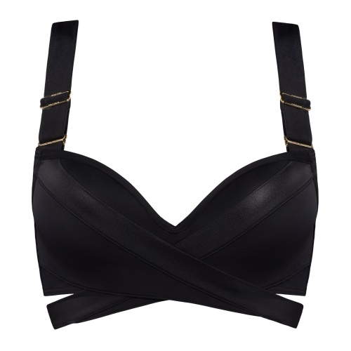 Marlies Dekkers Swimwear Cache Coeur black push up bikini bra Marlies Dekkers Swimwear Cache Coeur black push up bikini bra