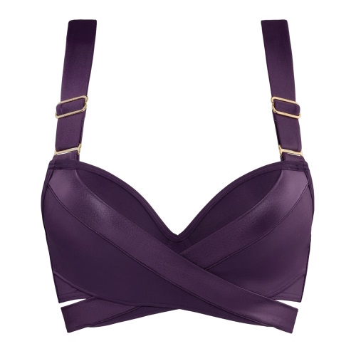 Marlies Dekkers Swimwear Cache Coeur purple push up bikini bra Marlies Dekkers Swimwear Cache Coeur purple push up bikini bra