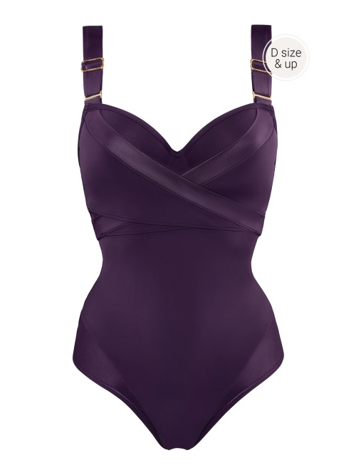 Marlies Dekkers Swimwear Cache Coeur purple bathingsuit Marlies Dekkers Swimwear Cache Coeur purple bathingsuit