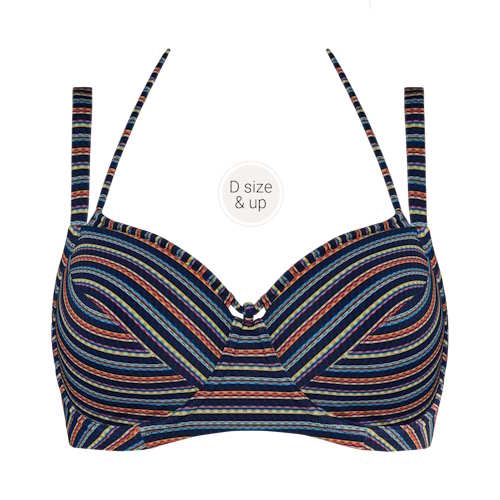 Marlies Dekkers Swimwear Holi Vintage navy/print padded bikini bra Marlies Dekkers Swimwear Holi Vintage navy/print padded bikini bra