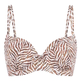 LingaDore Beach  Crazy wild & fun  brown/print padded bikini bra
