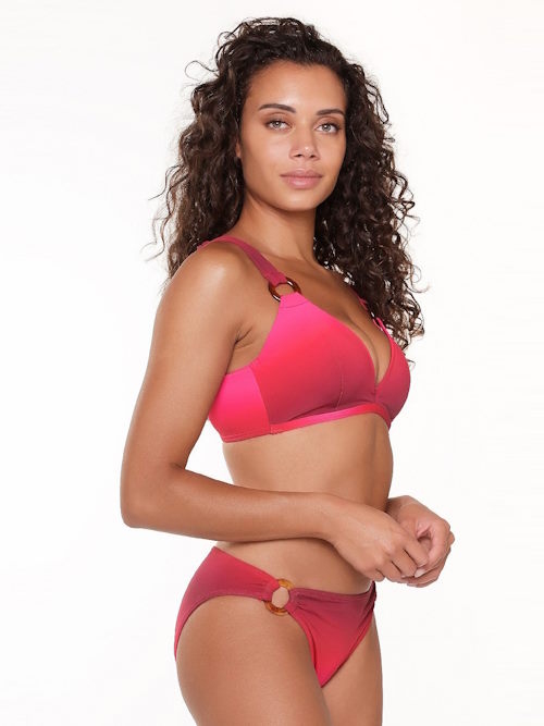 LingaDore Beach Orchid red padded bikini bra LingaDore Beach Orchid red padded bikini bra