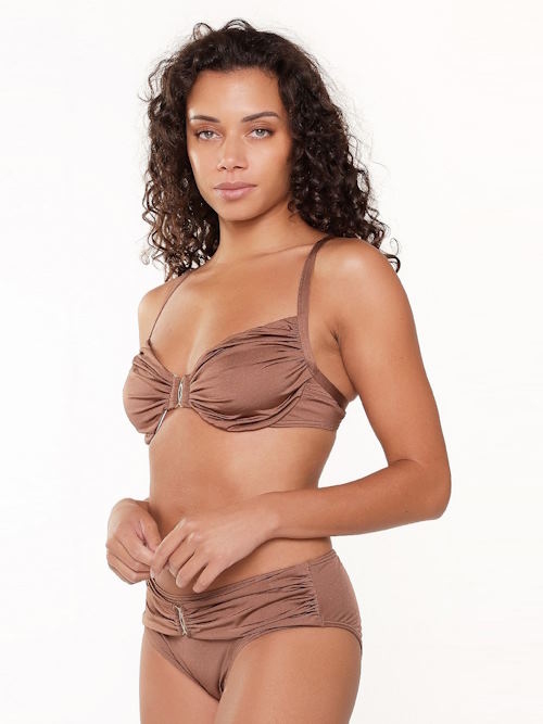 LingaDore Beach Nutshell brown bikini brief LingaDore Beach Nutshell brown bikini brief