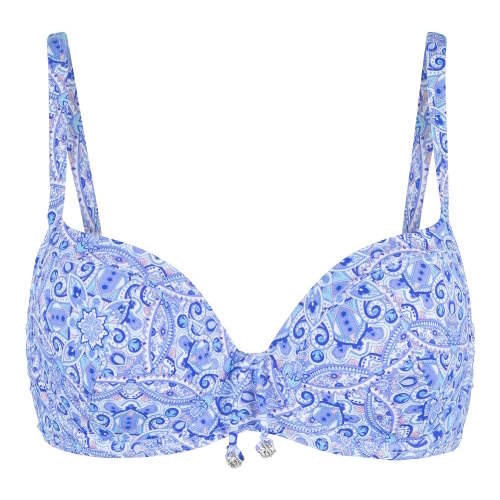 LingaDore Beach  All About The Details blue/print padded bikini bra LingaDore Beach  All About The Details blue/print padded bikini bra