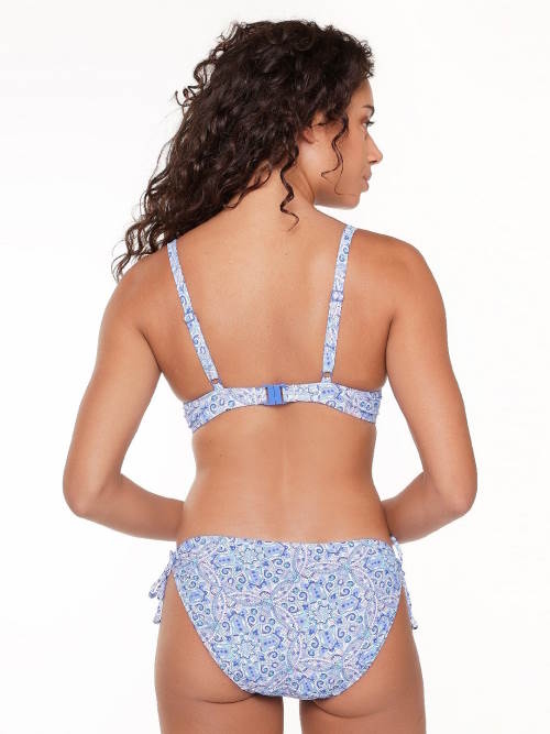 LingaDore Beach  All About The Details blue/print padded bikini bra LingaDore Beach  All About The Details blue/print padded bikini bra