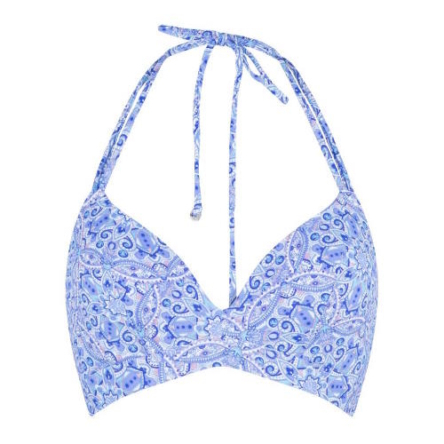 LingaDore Beach  All About The Details blue/print padded bikini bra LingaDore Beach  All About The Details blue/print padded bikini bra