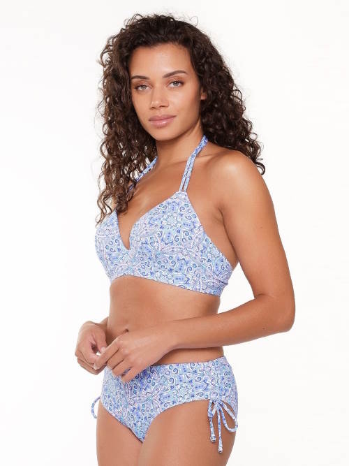LingaDore Beach  All About The Details blue/print padded bikini bra LingaDore Beach  All About The Details blue/print padded bikini bra