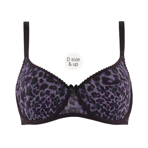 Marlies Dekkers Peekaboo purple/print non-padded bra Marlies Dekkers Peekaboo purple/print non-padded bra