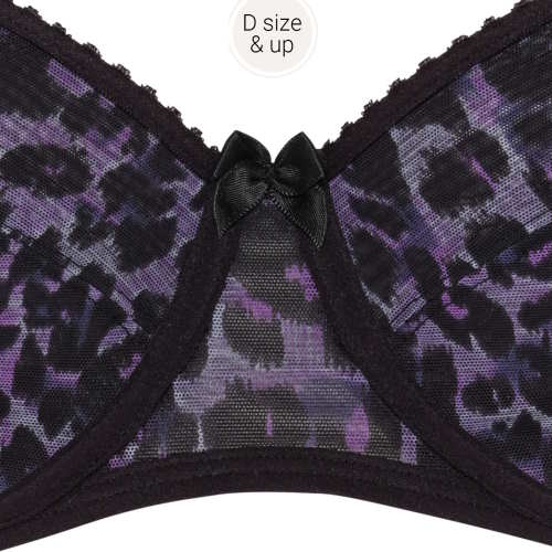 Marlies Dekkers Peekaboo purple/print non-padded bra Marlies Dekkers Peekaboo purple/print non-padded bra