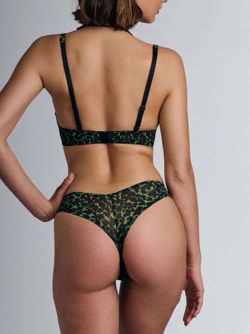 Marlies Dekkers Rapsody green/print push up bra Marlies Dekkers Rapsody green/print push up bra